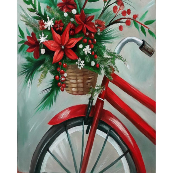 Paint Kit - Pedaling Poinsettias