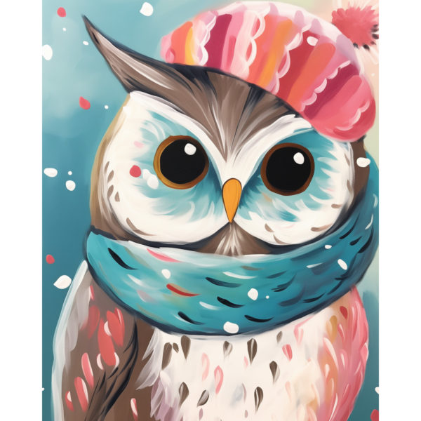 Fashionable Winter Owl - Social District 1-15-25