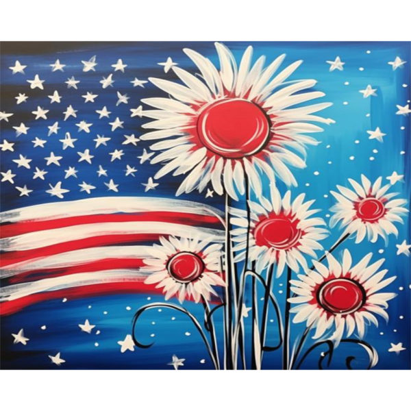 Patriotic Flowers - Wing Nutz - 6-24-25